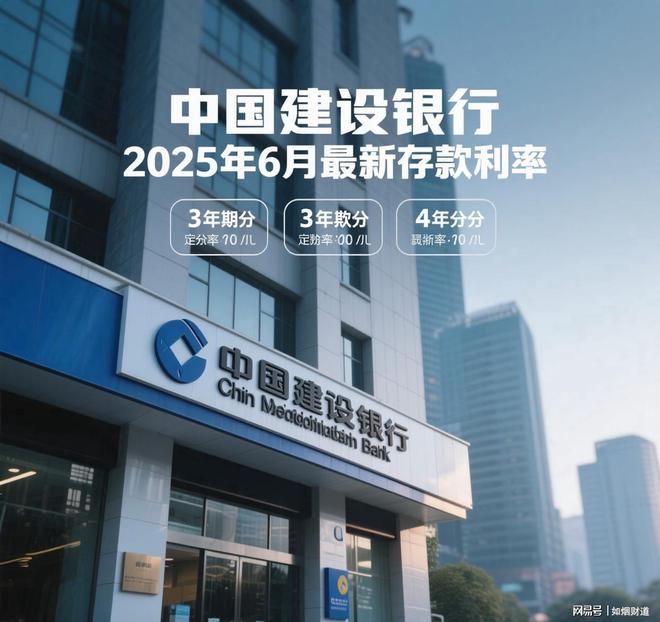 中国建设银行2025年6月最新存款利率出